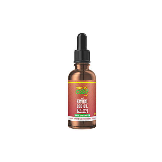 Why So CBD? 2400mg Broad-Spectrum CBD Natural Oil - 50ml