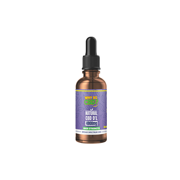 Why So CBD? 4800mg Broad-Spectrum CBD Natural Oil - 50ml