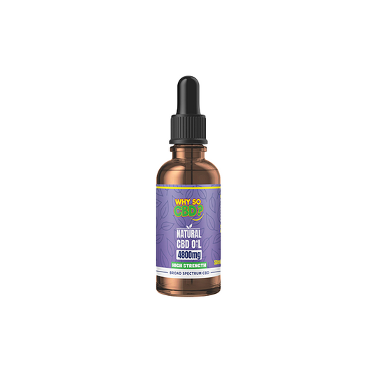 Why So CBD? 4800mg Broad-Spectrum CBD Natural Oil - 50ml