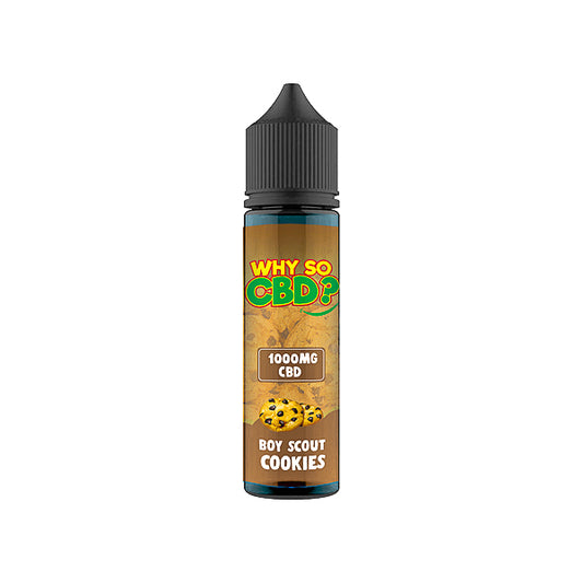 Why So CBD? 1000mg Full Spectrum CBD E-liquid 60ml - Boy Scout Cookies