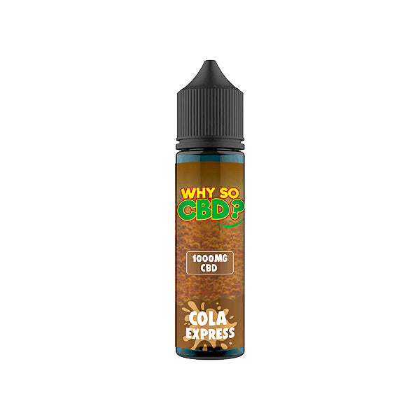 Why So CBD? 1000mg Full Spectrum CBD E-liquid 60ml - Cola Express Why So CBD? 1000mg Full Spectrum CBD E-liquid 60ml - Cola Express