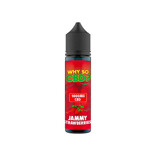Why So CBD? 1000mg Full Spectrum CBD E-liquid 60ml - Jammy Strawberrie Why So CBD? 1000mg Full Spectrum CBD E-liquid 60ml - Jammy Strawberrie