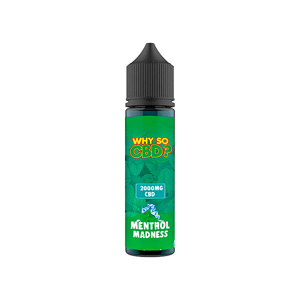Why So CBD? 2000mg Full Spectrum CBD E-liquid 60ml - Menthol Madness