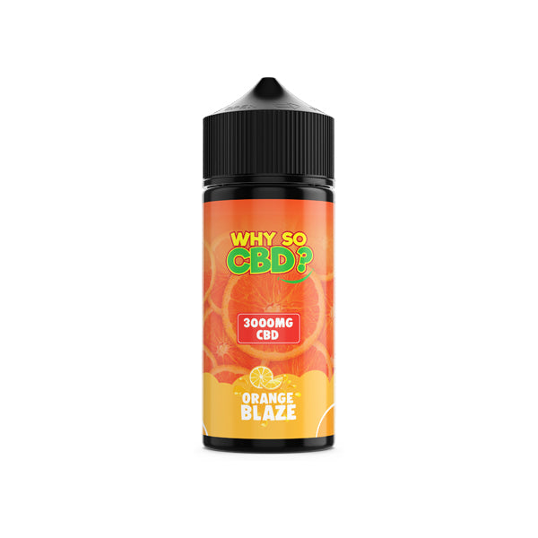 Why So CBD? 3000mg Full Spectrum CBD E-liquid 120ml - Orange Blaze Why So CBD? 3000mg Full Spectrum CBD E-liquid 120ml - Orange Blaze