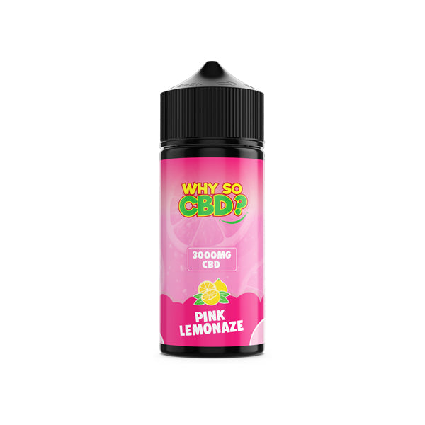 Why So CBD? 3000mg Full Spectrum CBD E-liquid 120ml - Pink Lemonaze