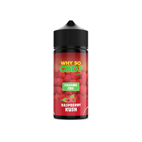 Why So CBD? 3000mg Full Spectrum CBD E-liquid 120ml - Raspberry Kush