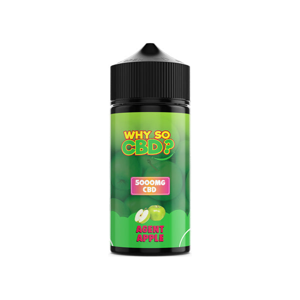 Why So CBD? 5000mg Full Spectrum CBD E-liquid 120ml - Agent Apple
