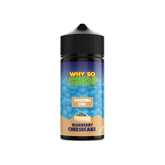 Why So CBD? 5000mg Full Spectrum CBD E-liquid 120ml - Blueberry Cheesecake