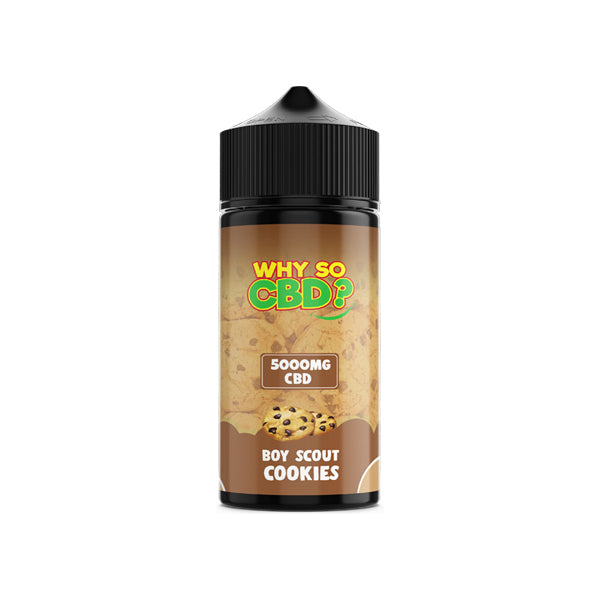 Why So CBD? 5000mg Full Spectrum CBD E-liquid 120ml - Boy Scout Cookie Why So CBD? 5000mg Full Spectrum CBD E-liquid 120ml - Boy Scout Cookie