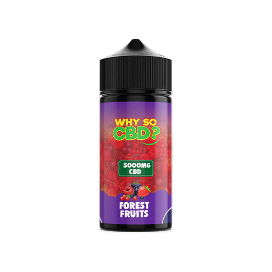 Why So CBD? 5000mg Full Spectrum CBD E-liquid 120ml - Forest Fruits