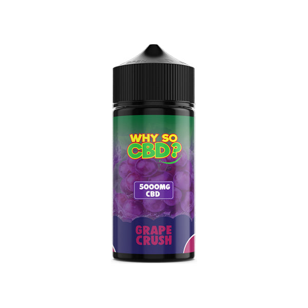 Why So CBD? 5000mg Full Spectrum CBD E-liquid 120ml - Grape Crush Why So CBD? 5000mg Full Spectrum CBD E-liquid 120ml - Grape Crush