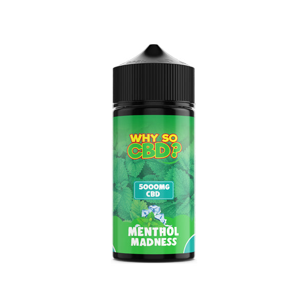 Why So CBD? 5000mg Full Spectrum CBD E-liquid 120ml - Menthol Madness