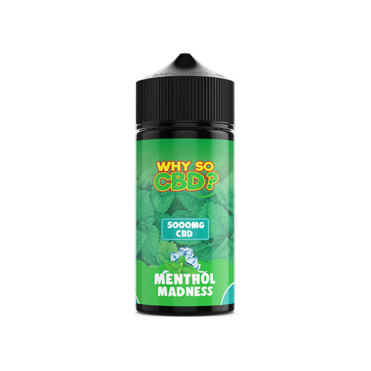 Why So CBD? 5000mg Full Spectrum CBD E-liquid 120ml - Menthol Madness