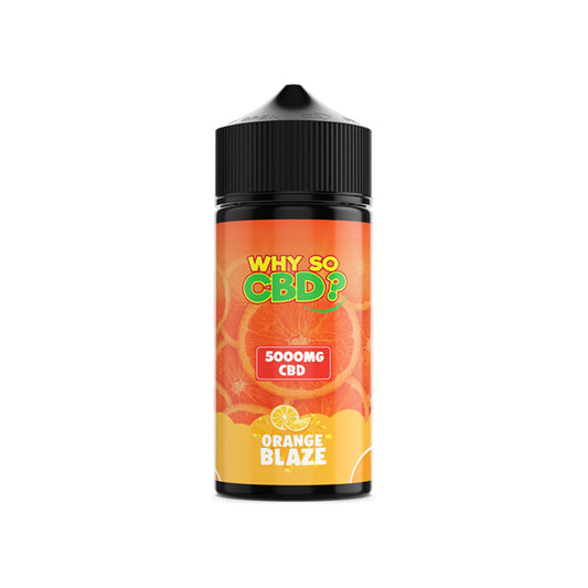Why So CBD? 5000mg Full Spectrum CBD E-liquid 120ml - Orange Blaze