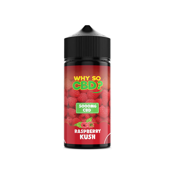 Why So CBD? 5000mg Full Spectrum CBD E-liquid 120ml - Raspberry Kush Why So CBD? 5000mg Full Spectrum CBD E-liquid 120ml - Raspberry Kush