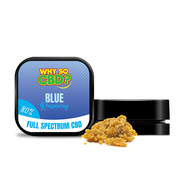 Why So CBD? 80% Full Spectrum CBD Crumble 5g - Blue Raspberry