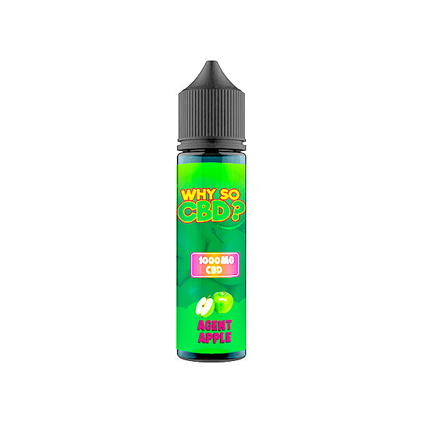 Why So CBD? 1000mg Full Spectrum CBD E-liquid 60ml - Agent Apple