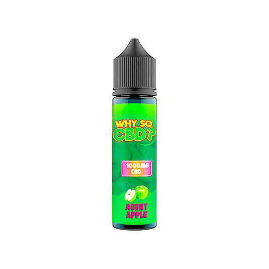 Why So CBD? 1000mg Full Spectrum CBD E-liquid 60ml - Agent Apple