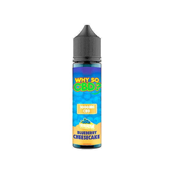 Why So CBD? 1000mg Full Spectrum CBD E-liquid 60ml - Blueberry Cheesec Why So CBD? 1000mg Full Spectrum CBD E-liquid 60ml - Blueberry Cheesec
