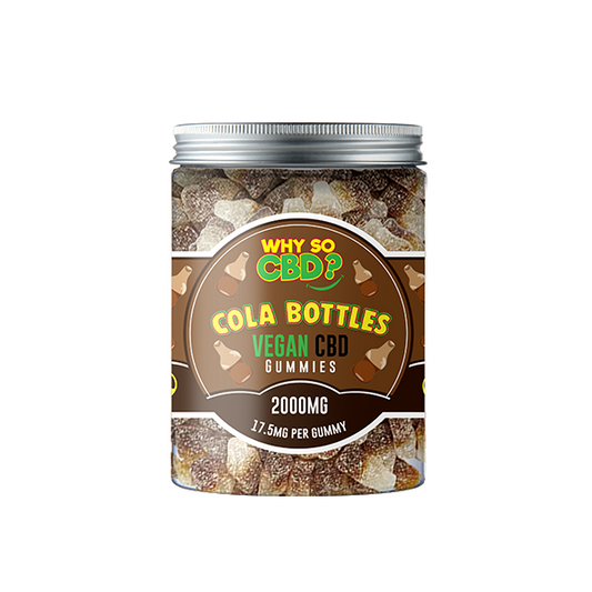 Why So CBD? 2000mg CBD Large Vegan Gummies - Cola Bottles