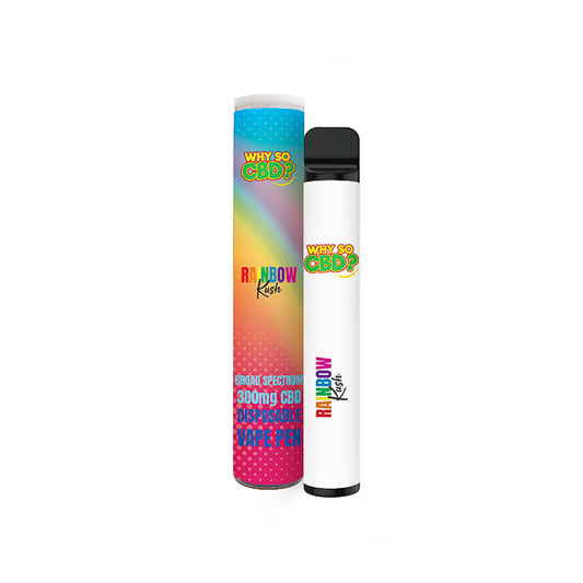 Why So CBD? 300mg CBD Broad Spectrum Disposable Vape 2ml - Rainbow Kush
