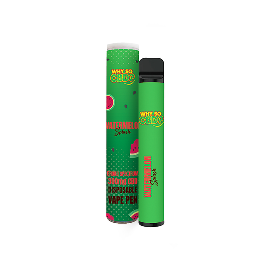 Why So CBD? 300mg CBD Broad Spectrum Disposable Vape 2ml - Watermelon Splash