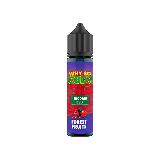 Why So CBD? 1000mg Full Spectrum CBD E-liquid 60ml - Forest Fruits