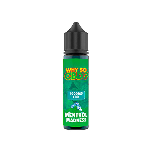 Why So CBD? 1000mg Full Spectrum CBD E-liquid 60ml - Menthol Madness