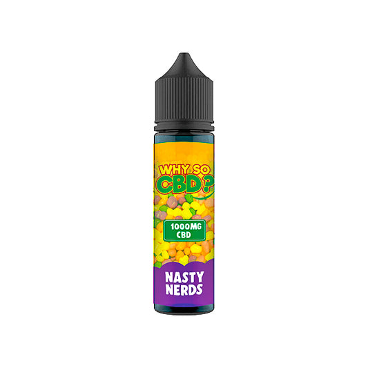 Why So CBD? 1000mg Full Spectrum CBD E-liquid 60ml - Nasty Nerds