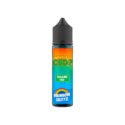 Why So CBD? 1000mg Full Spectrum CBD E-liquid 60ml - Rainbow Skittz