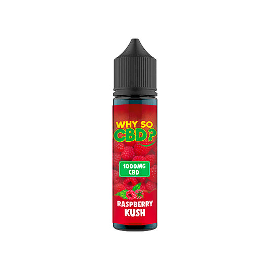 Why So CBD? 1000mg Full Spectrum CBD E-liquid 60ml - Raspberry Kush