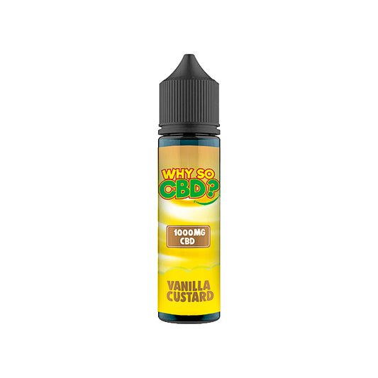 Why So CBD? 1000mg Full Spectrum CBD E-liquid 60ml - Vanilla Custard