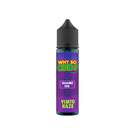 Why So CBD? 1000mg Full Spectrum CBD E-liquid 60ml - Vimto Haze