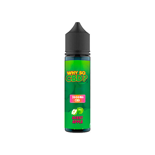 Why So CBD? 2000mg Full Spectrum CBD E-liquid 60ml - Agent Apple