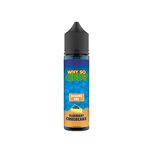 Why So CBD? 2000mg Full Spectrum CBD E-liquid 60ml - Blueberry Cheesecake