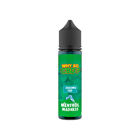 Why So CBD? 2000mg Full Spectrum CBD E-liquid 60ml - Menthol Madness