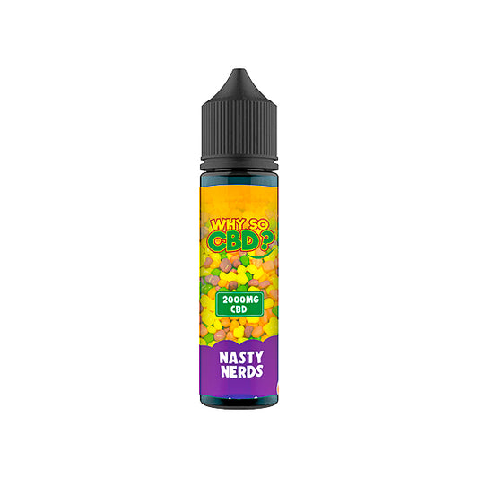 Why So CBD? 2000mg Full Spectrum CBD E-liquid 60ml - Nasty Nerds