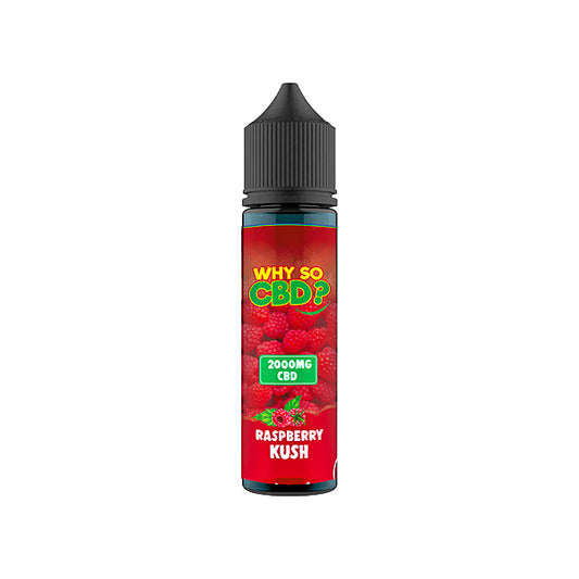 Why So CBD? 2000mg Full Spectrum CBD E-liquid 60ml - Raspberry Kush