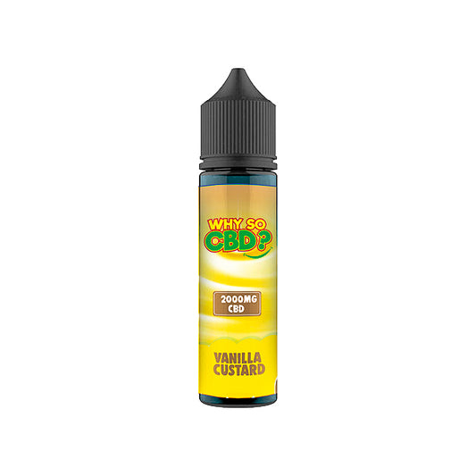 Why So CBD? 2000mg Full Spectrum CBD E-liquid 60ml - Vanilla Custard