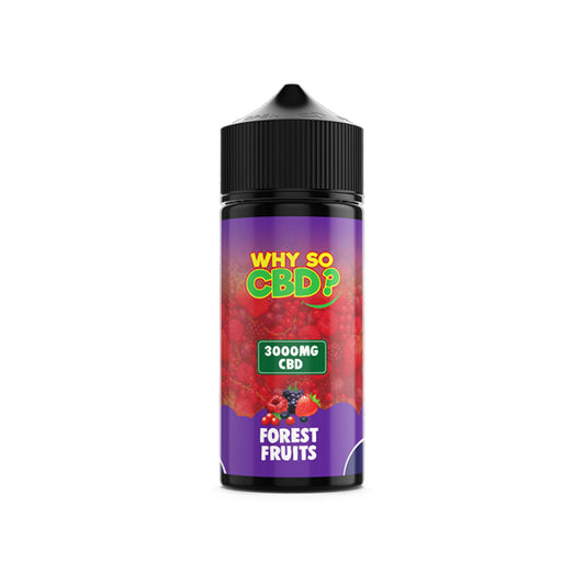 Why So CBD? 3000mg Full Spectrum CBD E-liquid 120ml - Forest Fruits