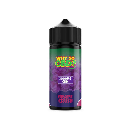 Why So CBD? 3000mg Full Spectrum CBD E-liquid 120ml - Grape Crush