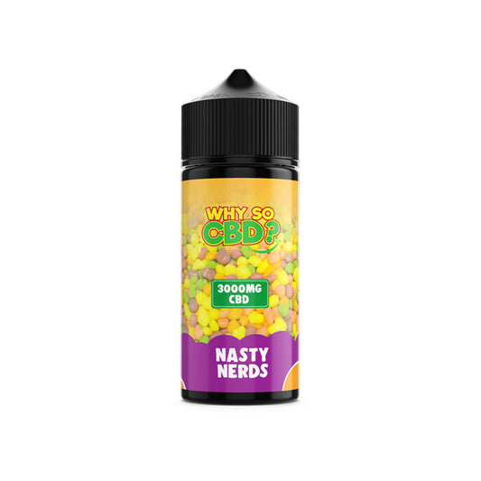 Why So CBD? 3000mg Full Spectrum CBD E-liquid 120ml - Nasty Nerds