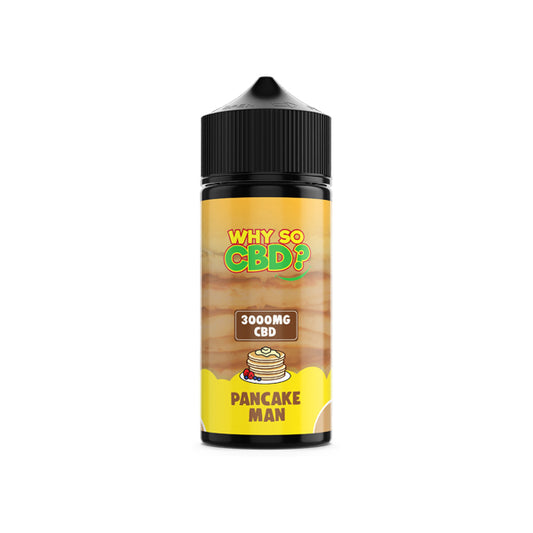 Why So CBD? 3000mg Full Spectrum CBD E-liquid 120ml - Pancake Man