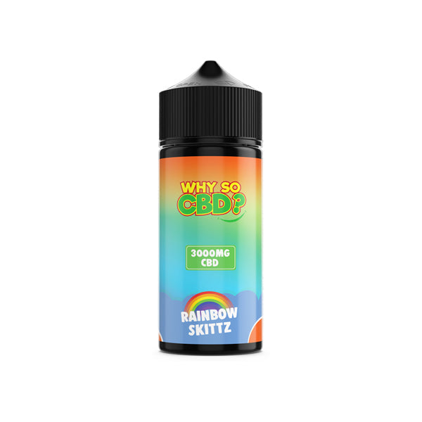 Why So CBD? 3000mg Full Spectrum CBD E-liquid 120ml - Rainbow Skittz