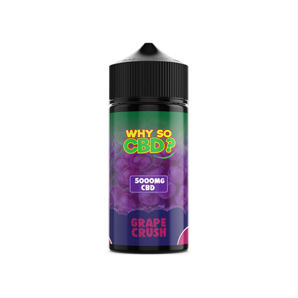 Why So CBD? 5000mg Full Spectrum CBD E-liquid 120ml - Grape Crush