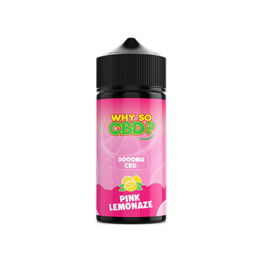 Why So CBD? 5000mg Full Spectrum CBD E-liquid 120ml - Pink Lemonaze