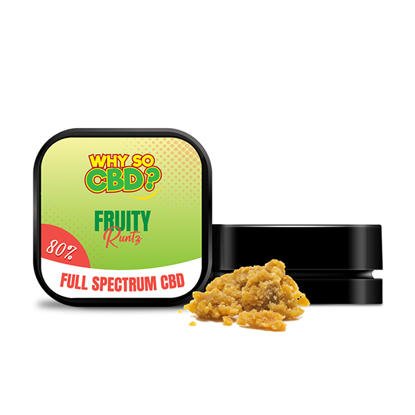 Why So CBD? 80% Full Spectrum CBD Crumble 5g - Fruity Runtz