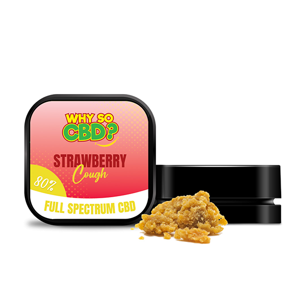 Why So CBD? 80% Full Spectrum CBD Crumble 1g - Strawberry Cough