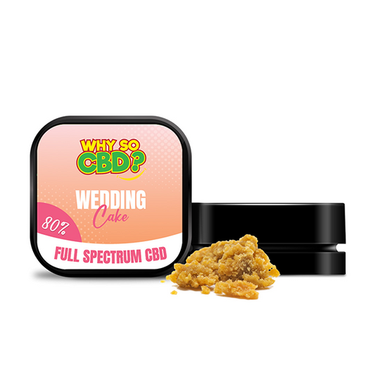 Why So CBD? 80% Full Spectrum CBD Crumble 1g - Wedding Cake